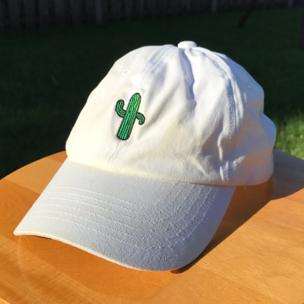 Forever 21 Cactus Dad Hat | White